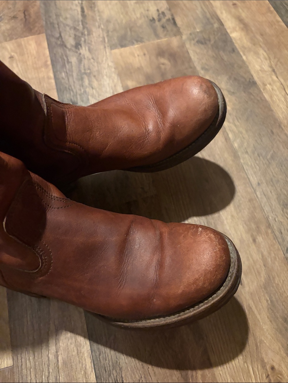 Frye Brown Leather Knee-High Boots - Picture 9 of 16